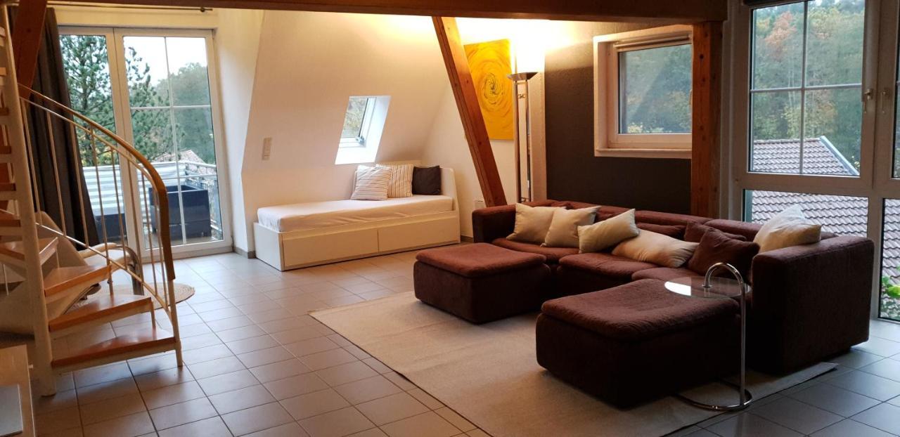 Eigenes Maisonettehaus In Idyllischer Lage Mit Balkon, Nahe Messe, 24H Self-Check In, Gratis Parken Schwabach Exteriér fotografie